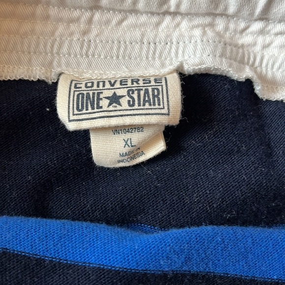 Converse Blue Striped Wrap Skirt - Picture 4 of 8